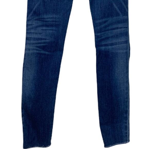 Hudson Jeans Barbara High Waist Medium Wash Raw Hem Skinny Ankle Jeans Size 26 - Picture 9 of 12